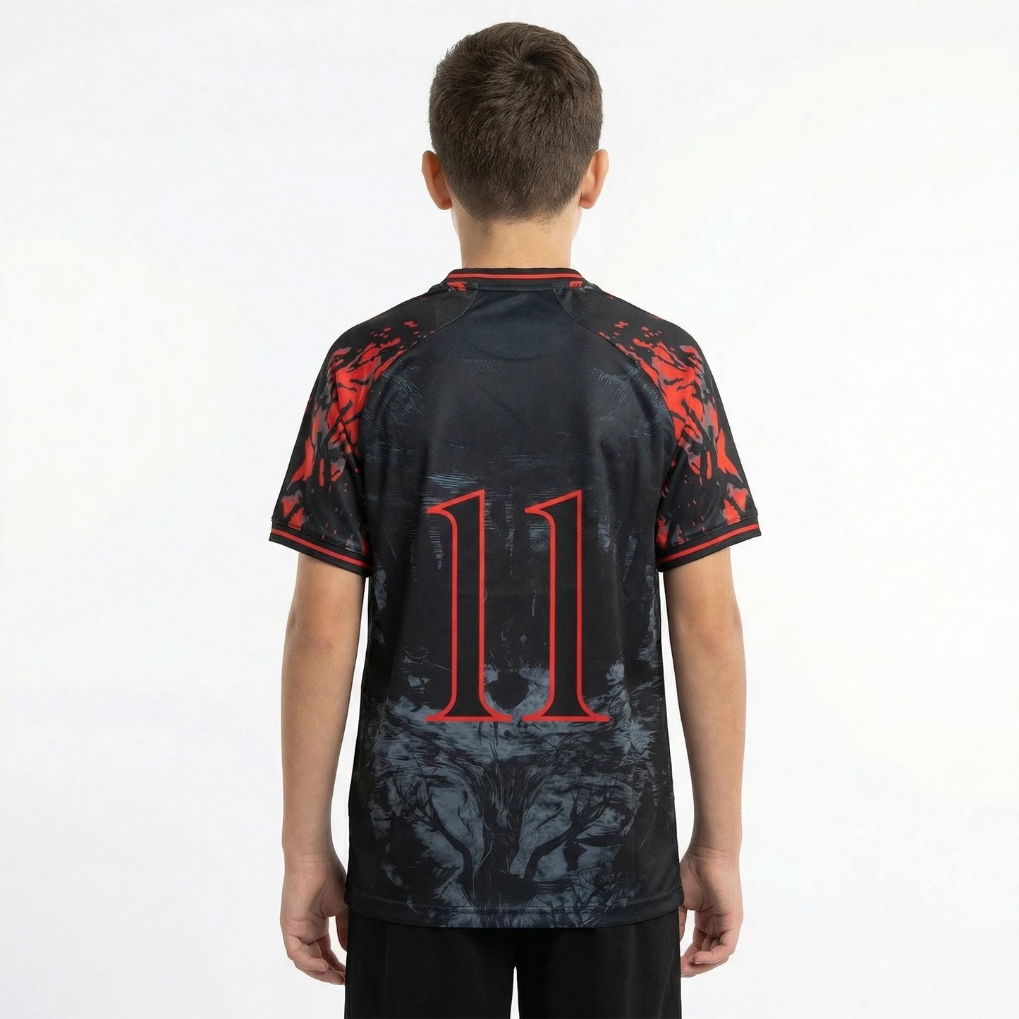 Stranger Things kids football shirt boy front view - Vesterez