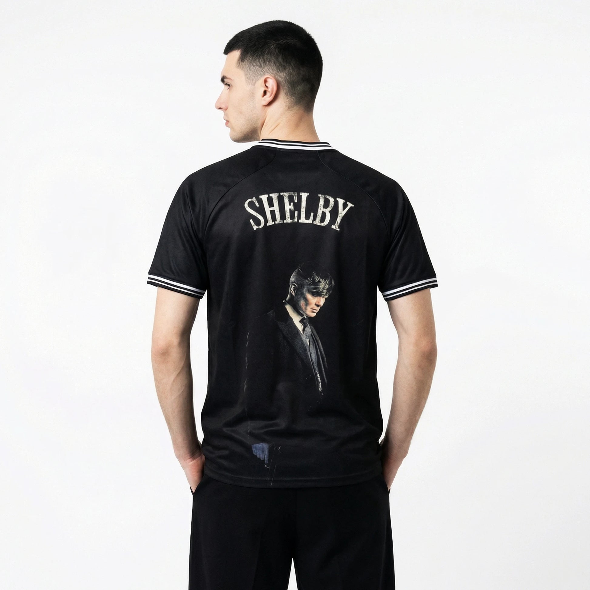Peaky Blinders football shirt men back view - Vesterez